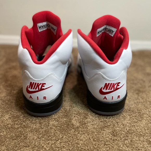 Jordan 5 retro fire red silver tongue - Picture 3 of 5
